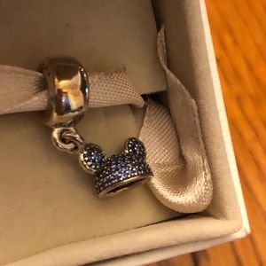 Disney 60th PANDORA Blue Mickey Ears Charm